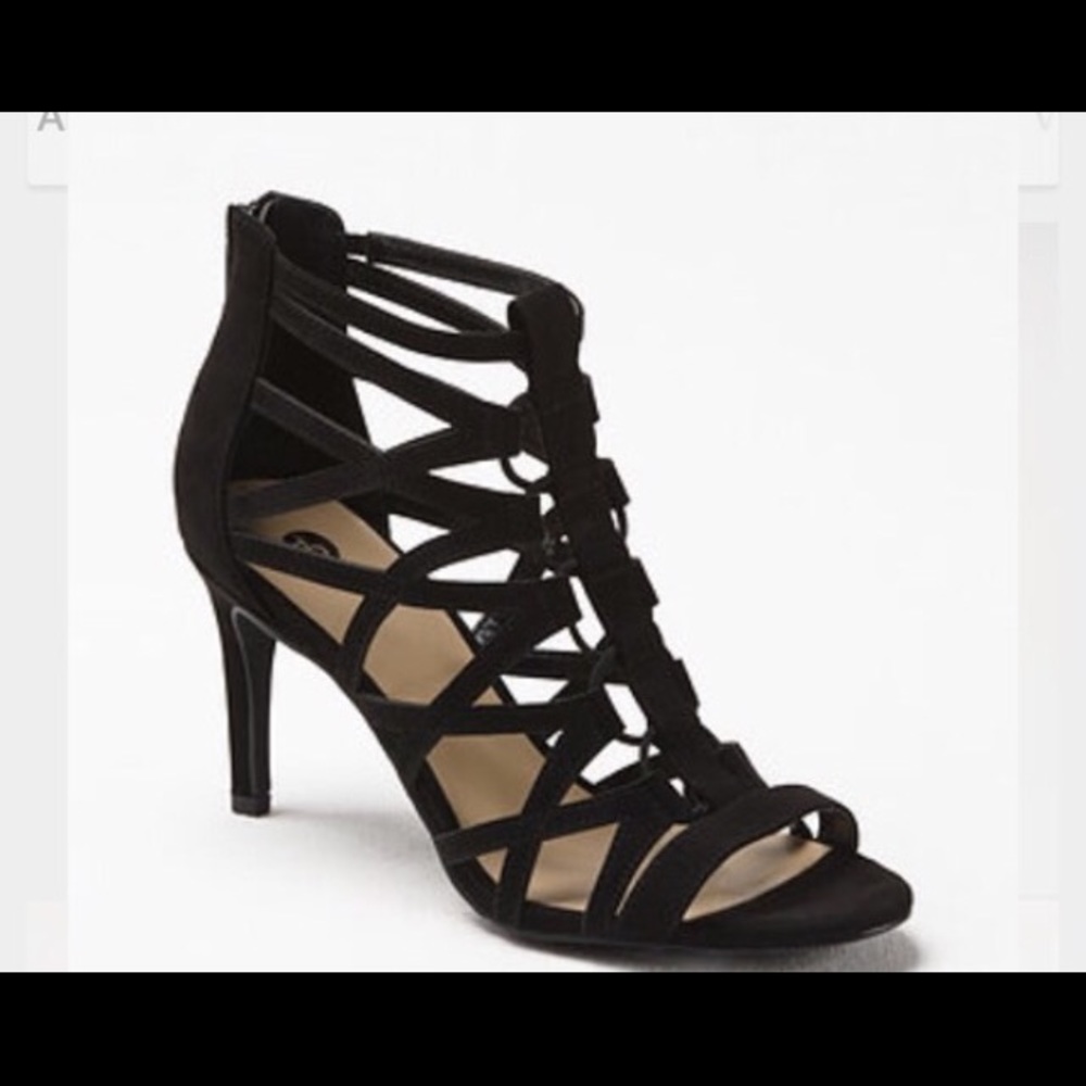 Black gladiator shoes / Size 8.5